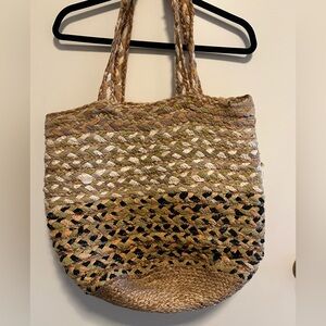 Braided Multicolor Tote Bag